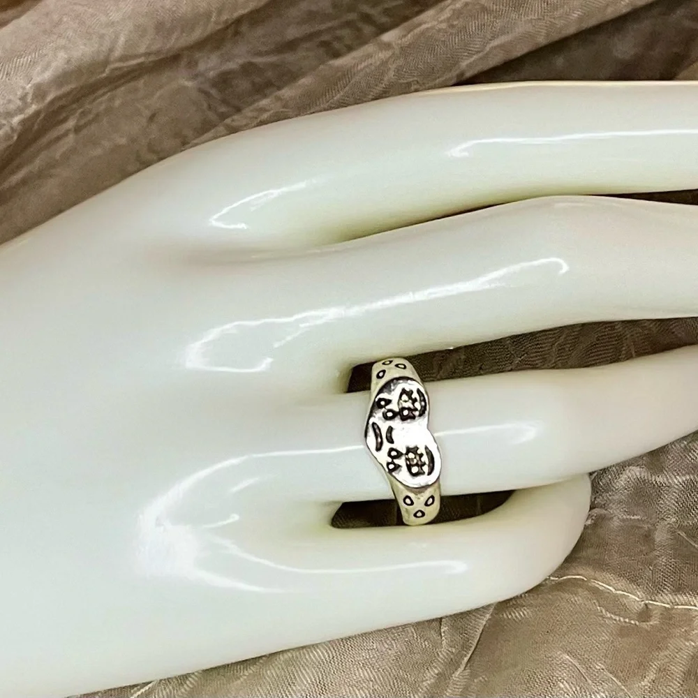 Crying Heart Face Ring